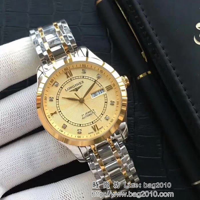 LONGINES浪琴 全自動機械 時尚商務男士腕表 WSS1206